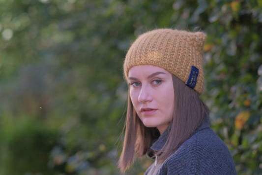 Annas Hood Scarf - Golden Sky