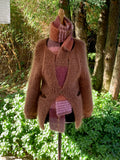 Feminin strikkejakke med puffermer og innsvinget passform – The Calla Jacket, A Remake of Liv's Dress