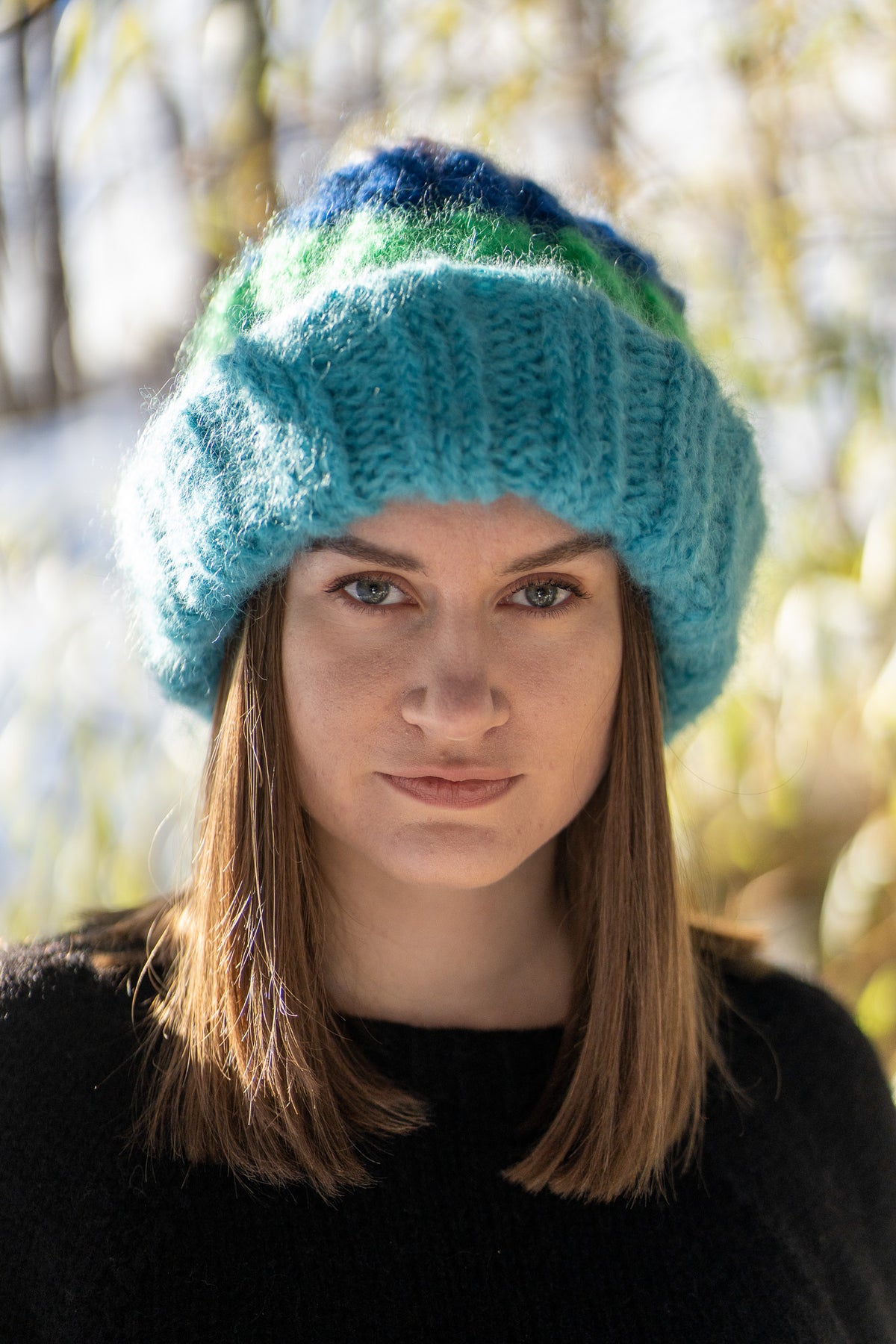 Be Bold Striped - The Beanie (m. ekstra brett)
