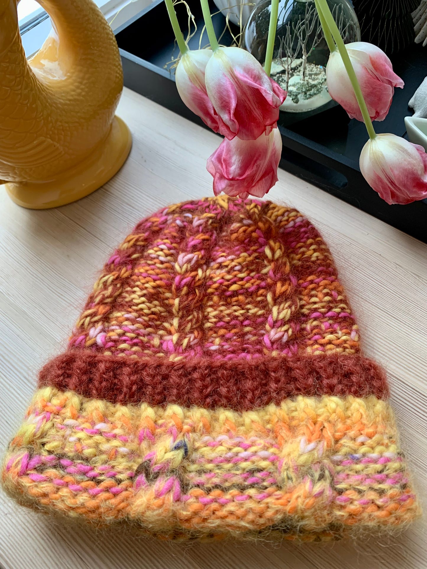 The Mosaic One - The Beanie - strikkeoppskrift