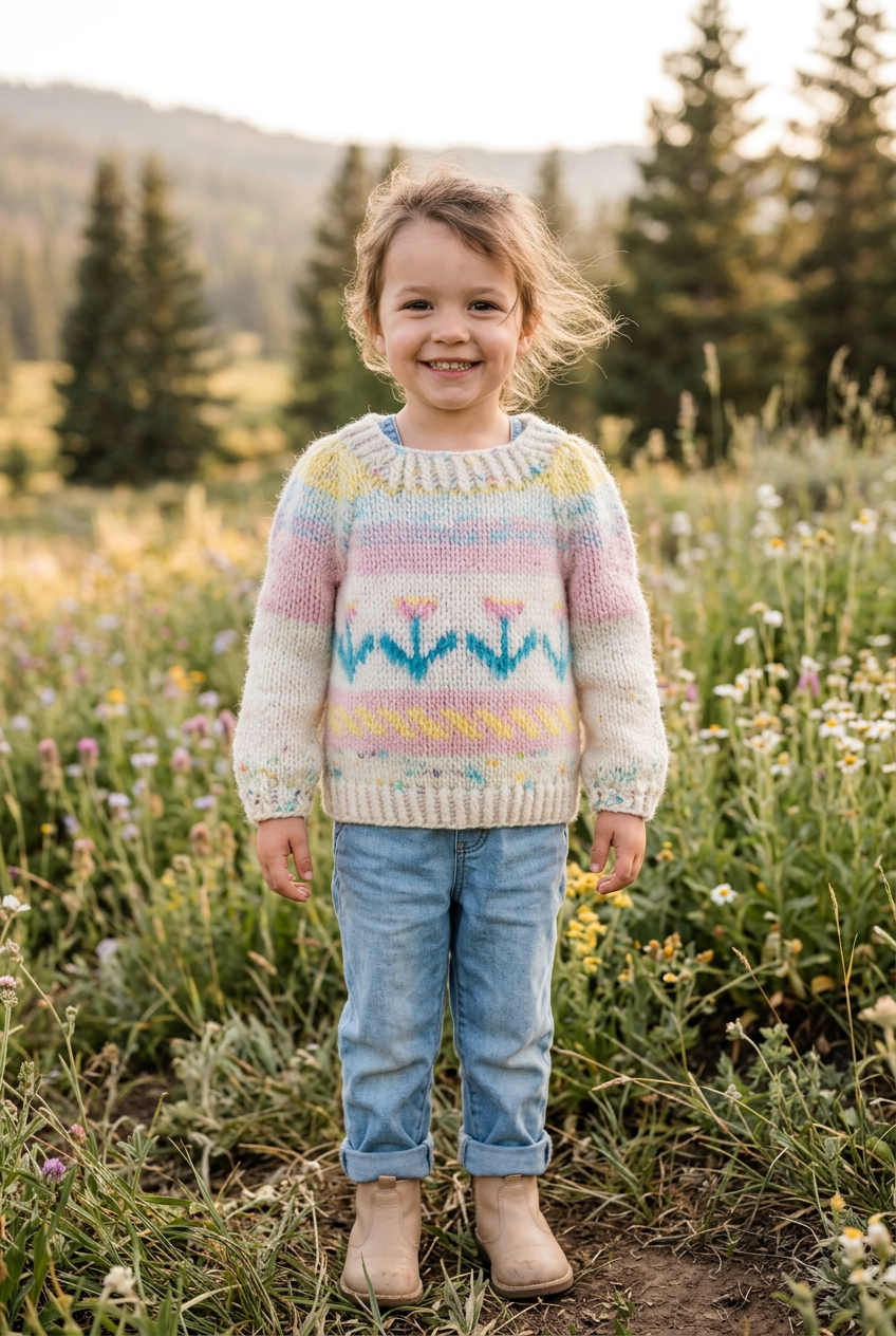 Flower Jr. Wool Edition – The Sweater (AI-generert bilde)