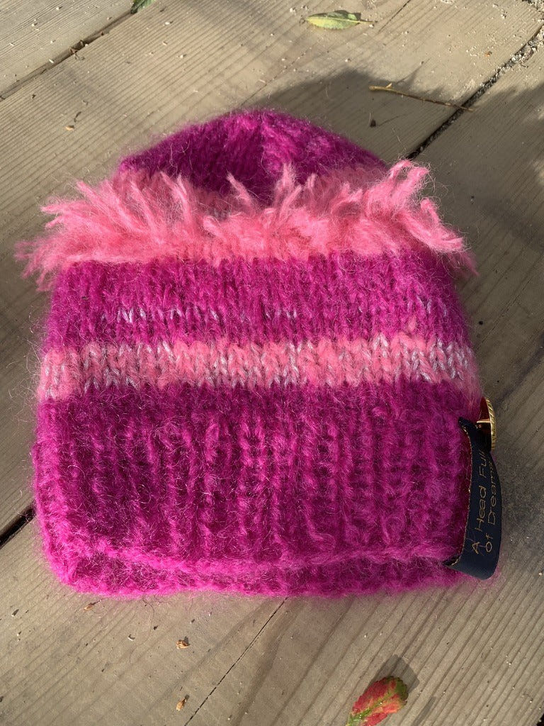 Striped Blossom - The Beanie