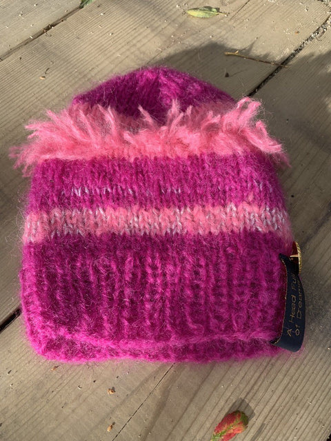 Striped Blossom – The Beanie