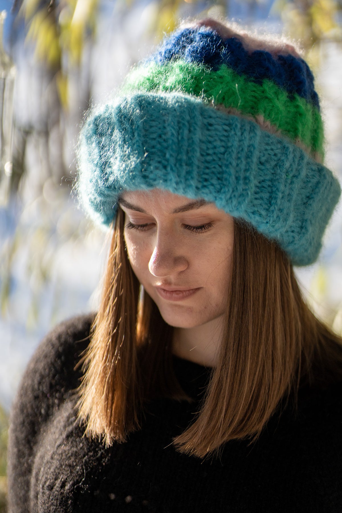BE BOLD STRIPED - The Beanie (with extra fold)