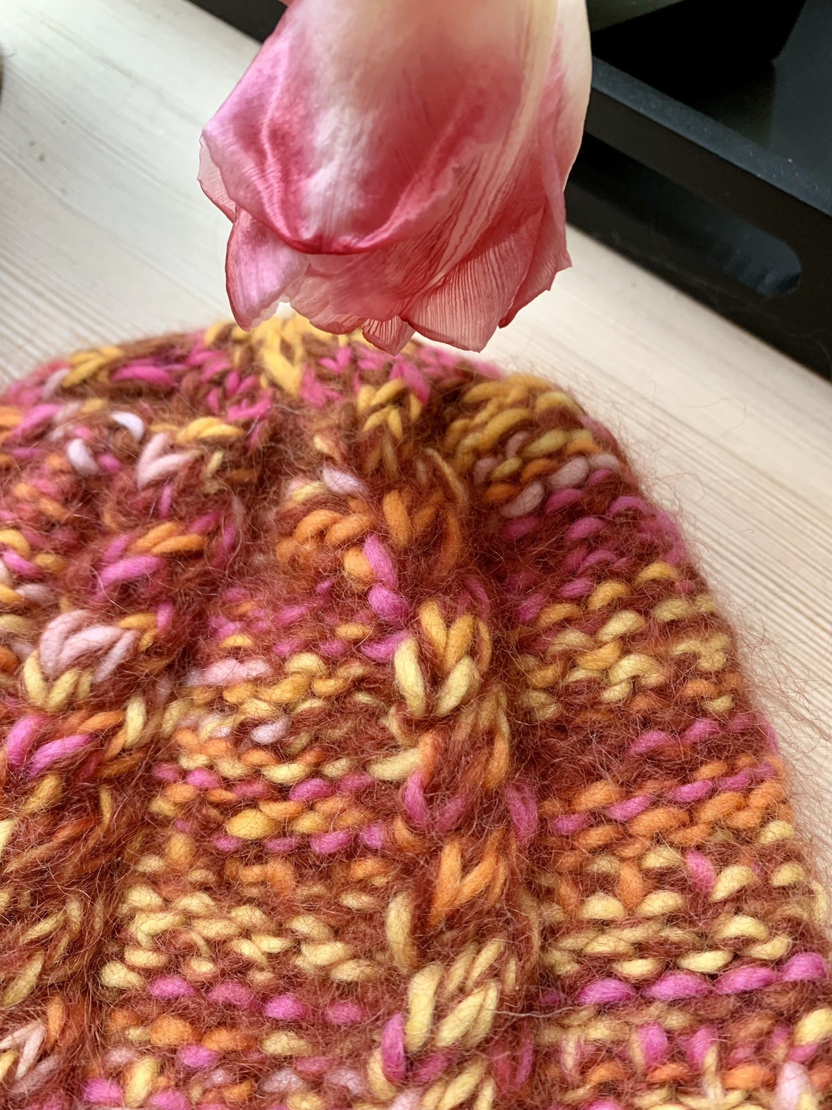 Striped Rust Flow - The Beanie
