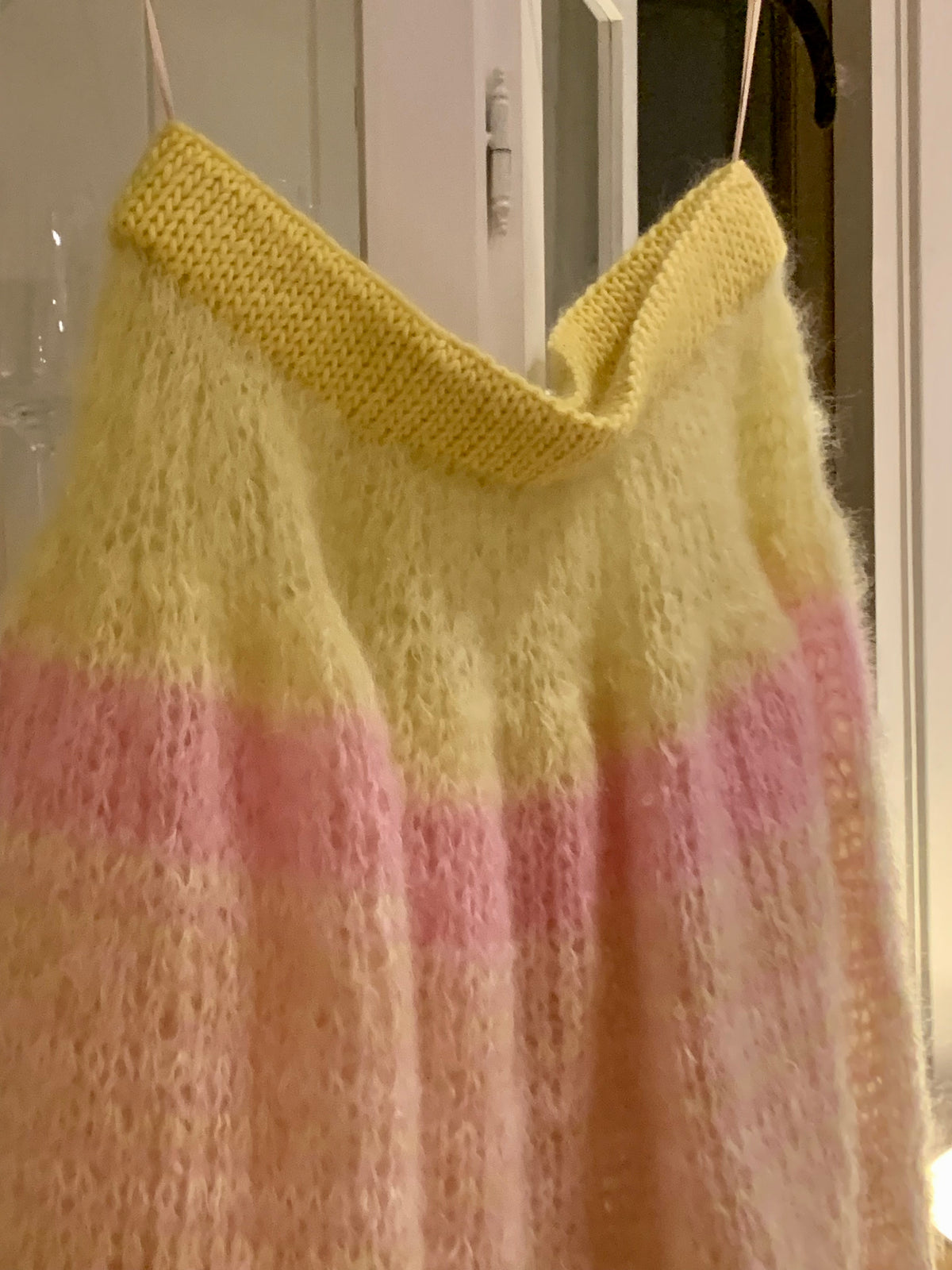 Detail of the Hip Wool waistband on the Sunkissed Skirt