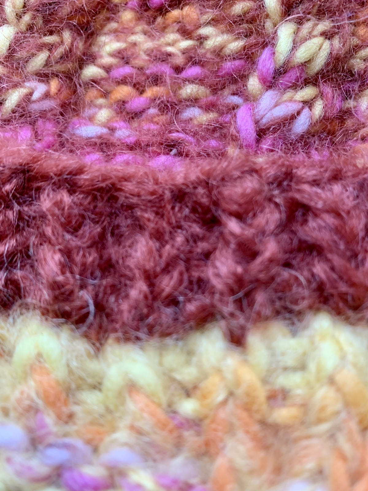 Striped Rust Flow - The Beanie