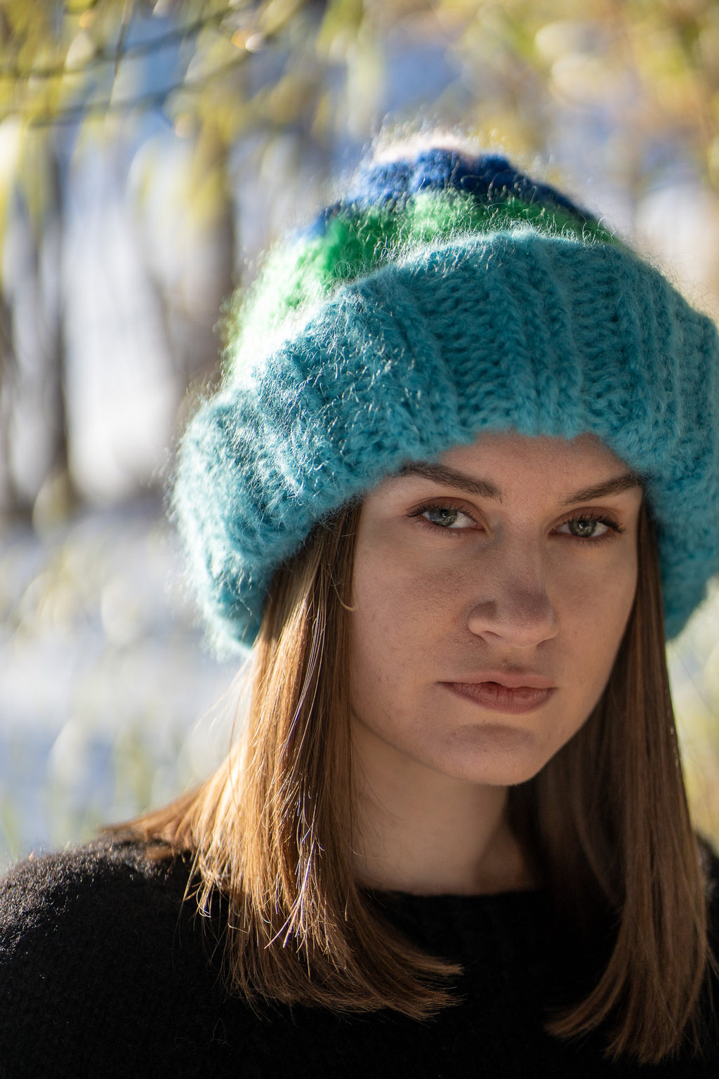 Be Bold Striped - The Beanie (m. ekstra brett)