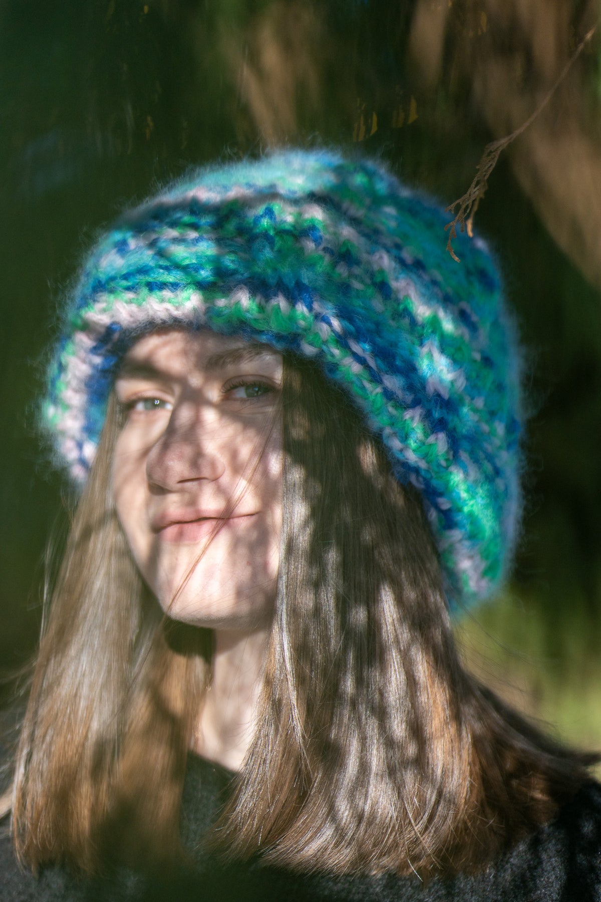 The Striped Flow - designed in mosaic knitting
