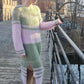 Lang mohairkjole med splitter, halvpatent og puffermer – My Cosy Winter Dress fra CosyMonday