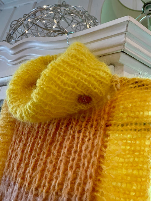 Bloom Summer – The Top, håndstrikket sommertopp i luftig mohair fra CosyMonday