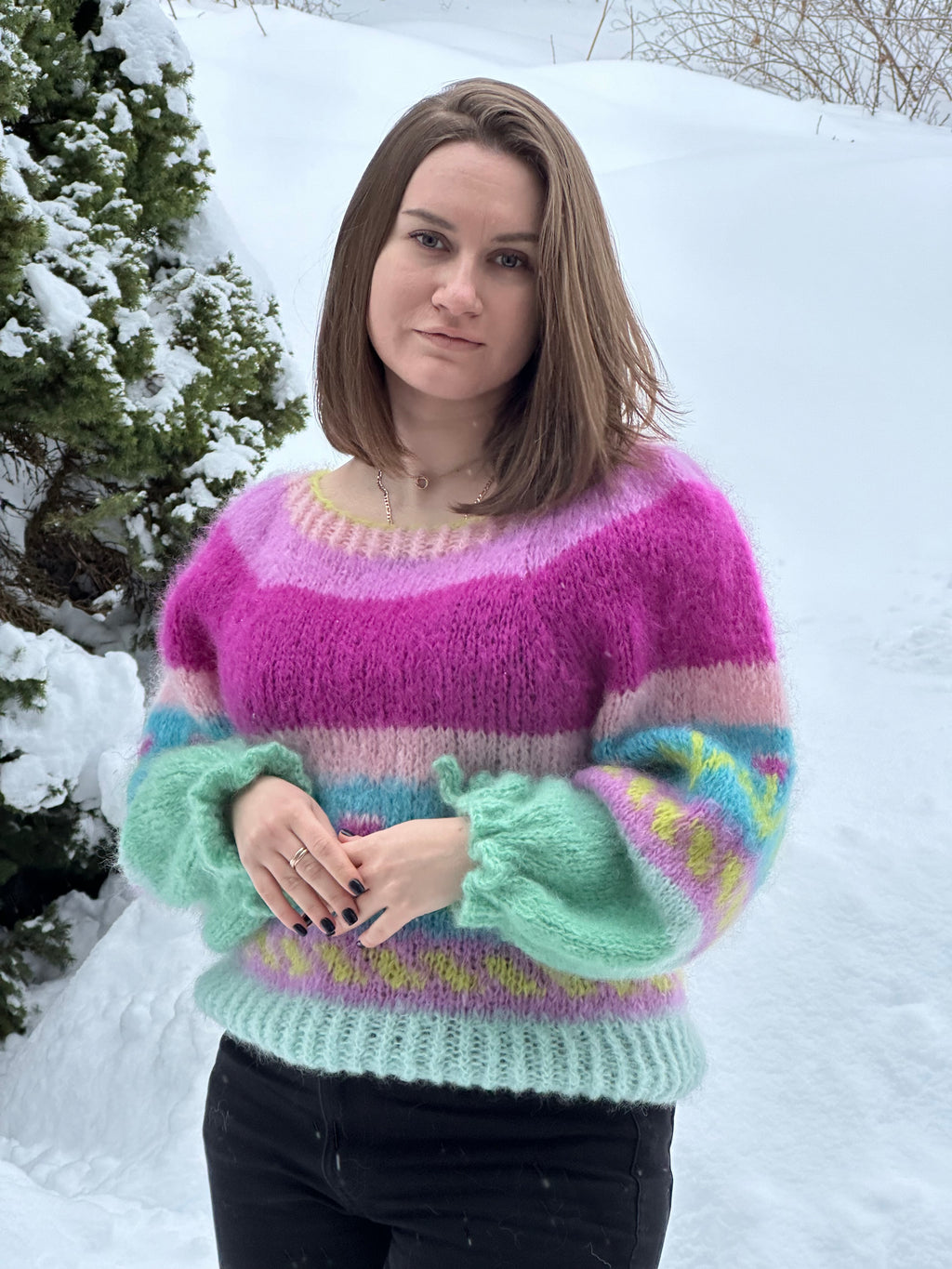 Bohemian Flowers – The Mosaic Sweater (or Hønsestrikk)