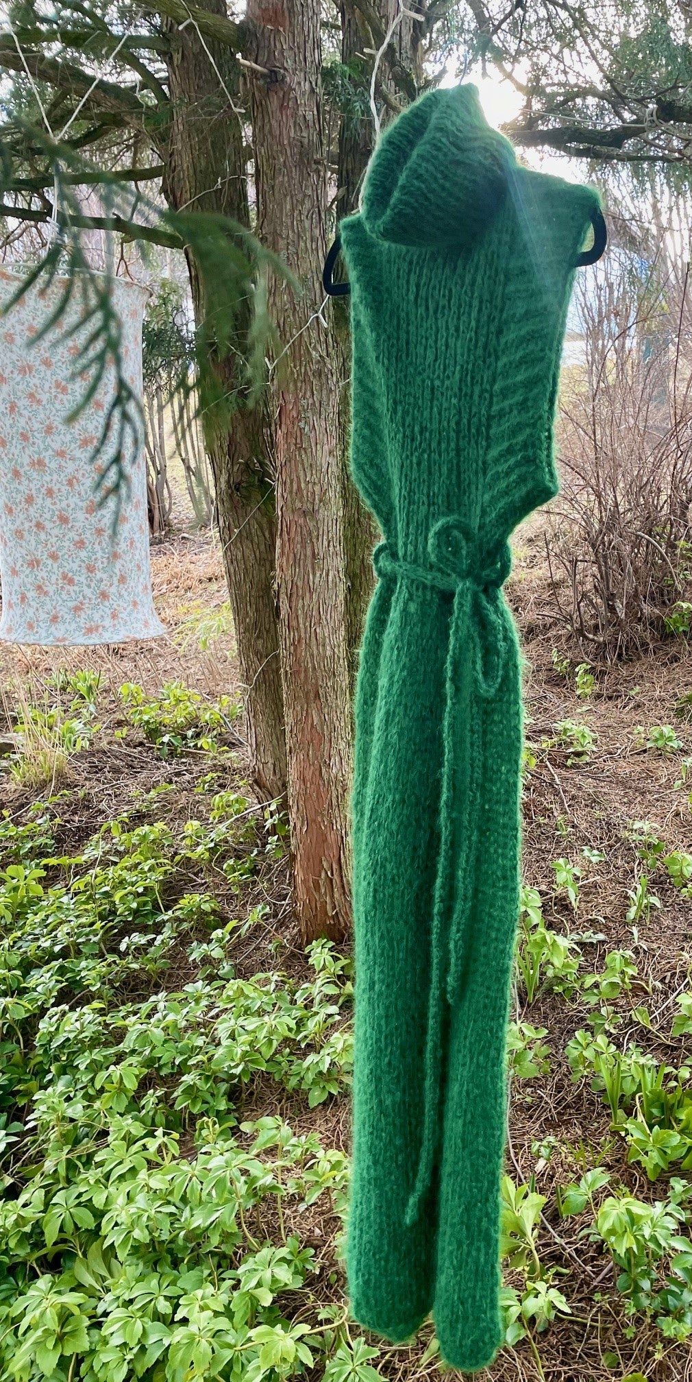 Mohair dress with a close-fitting half brioche bodice and a full skirt – Bloom from CosyMonday