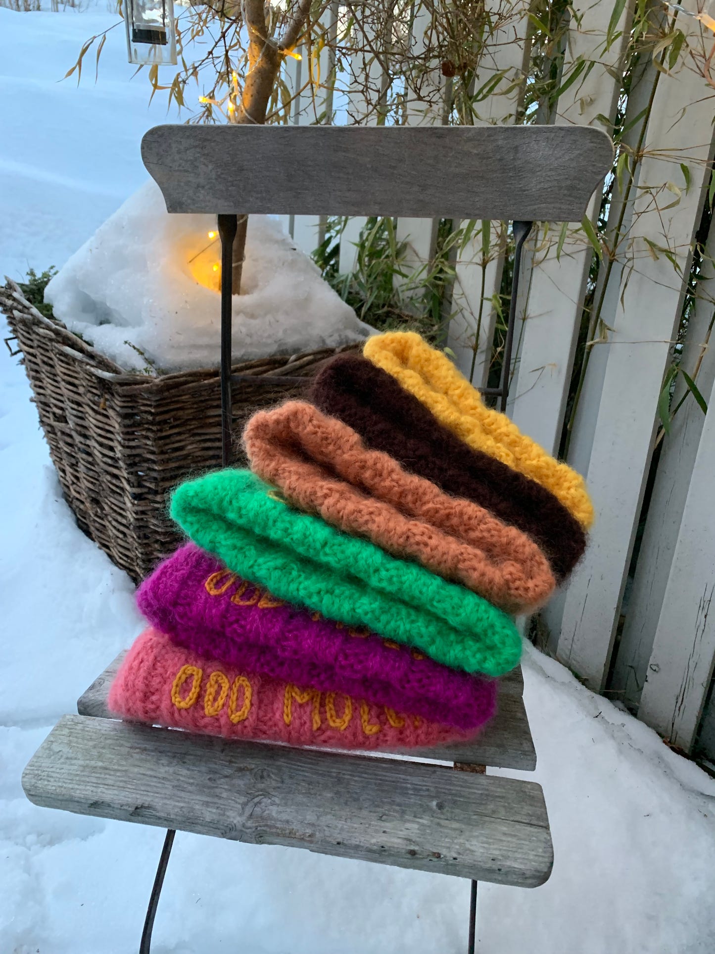 lue samling i ulike farger 