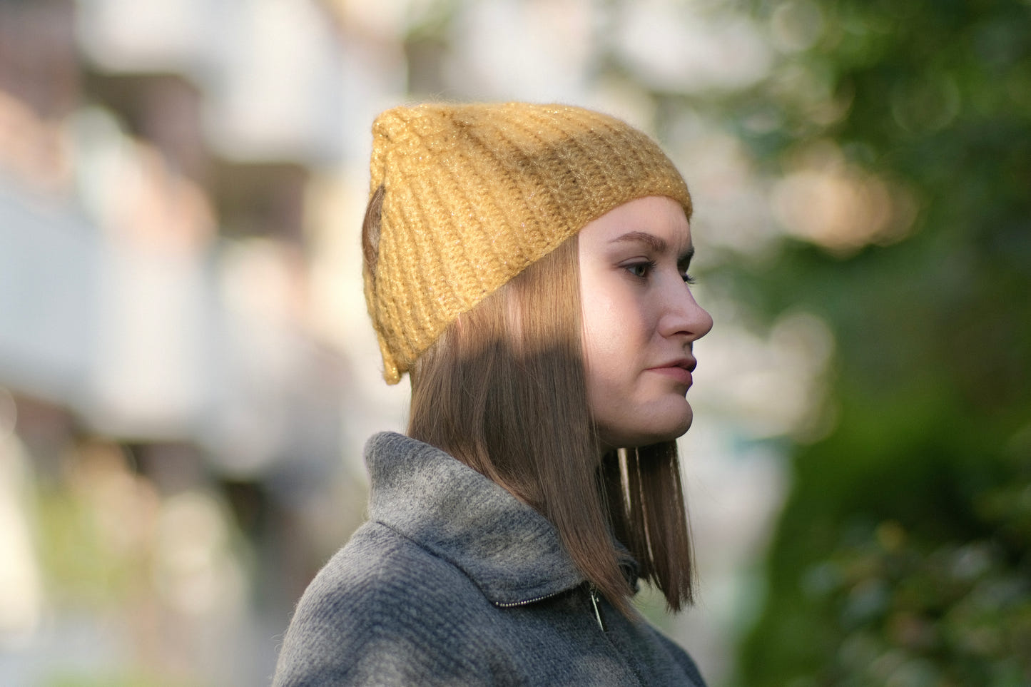 Anna’s Beanie Scarf – strikkeoppskrift på beanieskjerf