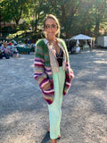 Couture-inspired knitted jacket in half brioche with raglan, fabric details and gold – CosyMonday Goes Dior