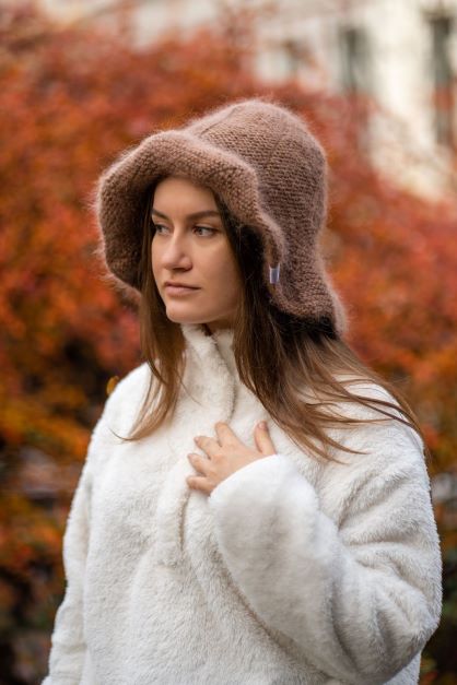 Anastasia - My Brown Bohemian Hat - Mønster - One Size