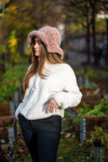Anastasia - My Pink & Brown Bohemian Hat