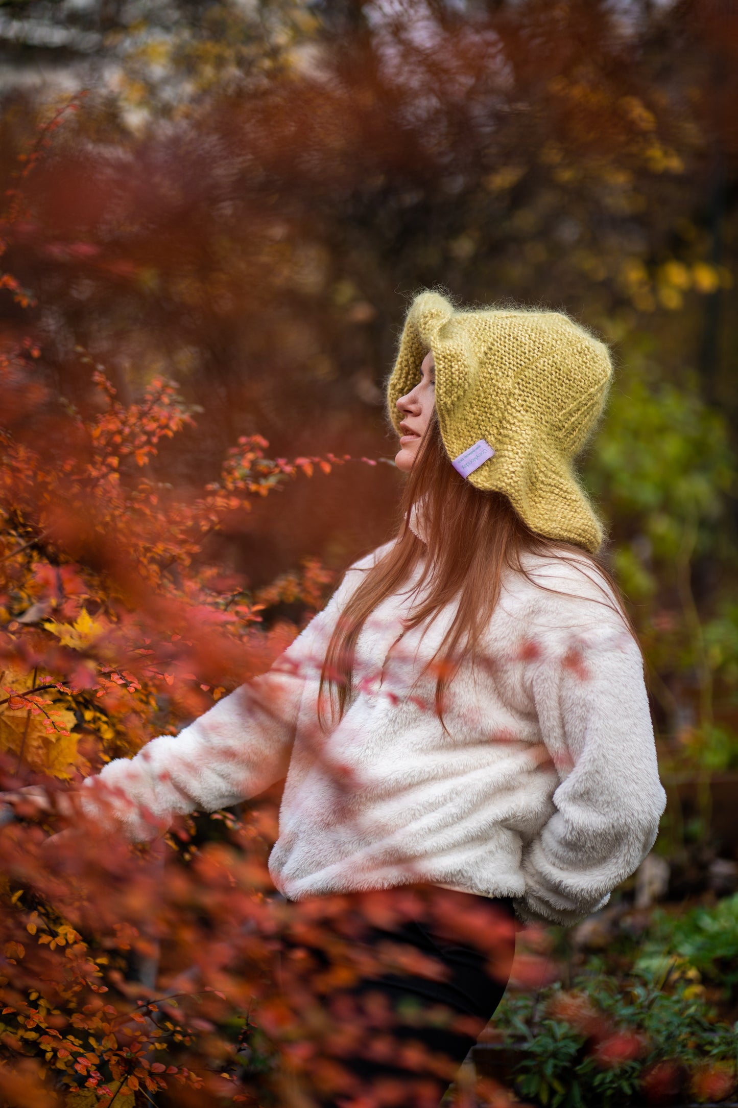 Maries Bohemian Green Hat - Mønster - One Size