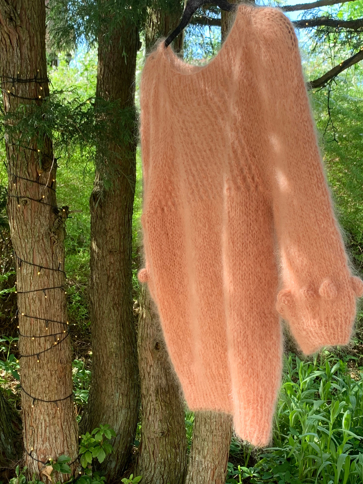 Light, romantic mohair sweater with puff sleeves and texture – Rosie from CosyMonday