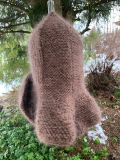 Anastasia - My Brown & Metalic Bohemian Hat  - Strikkeoppskrift- One Size