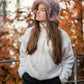Anastasia - My Pink & Brown Bohemian Hat - Pattern - One Size