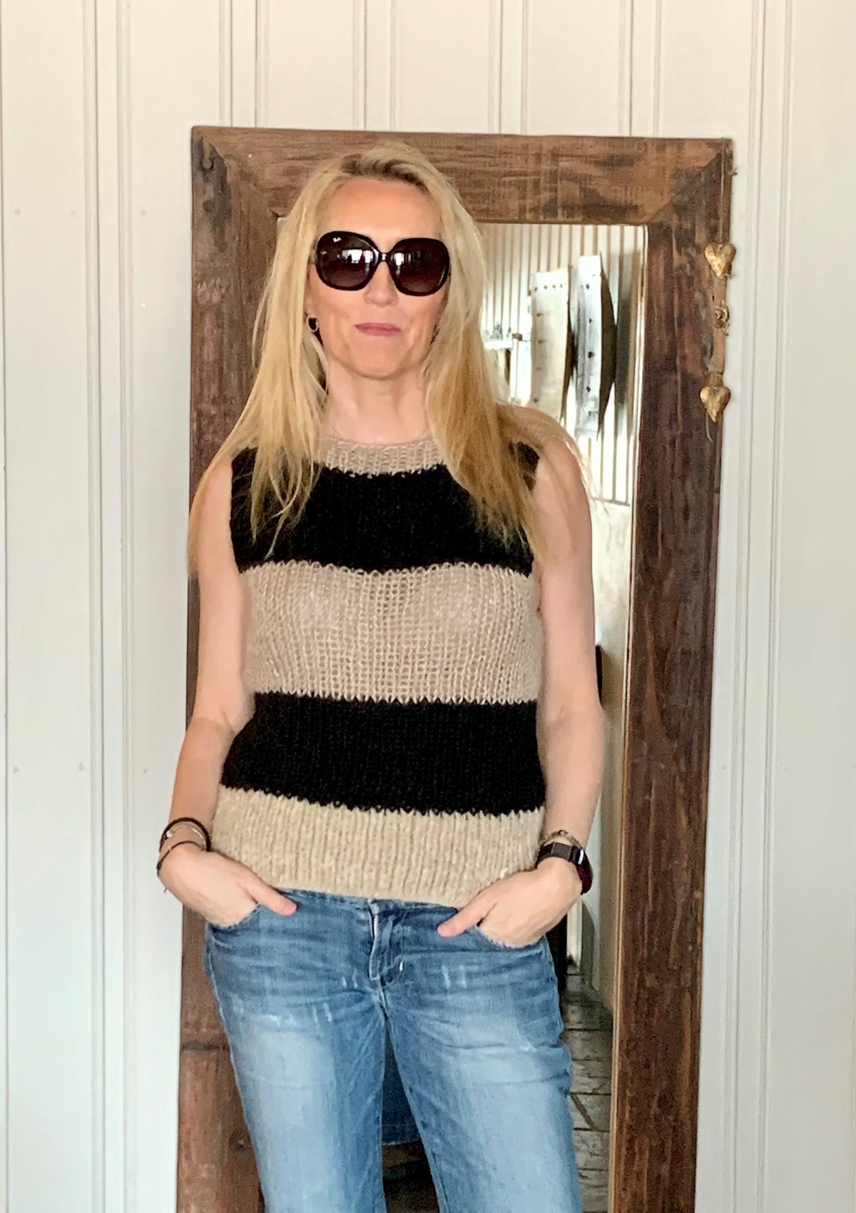 Black & Gold , O- REPRISE - Knitting pattern