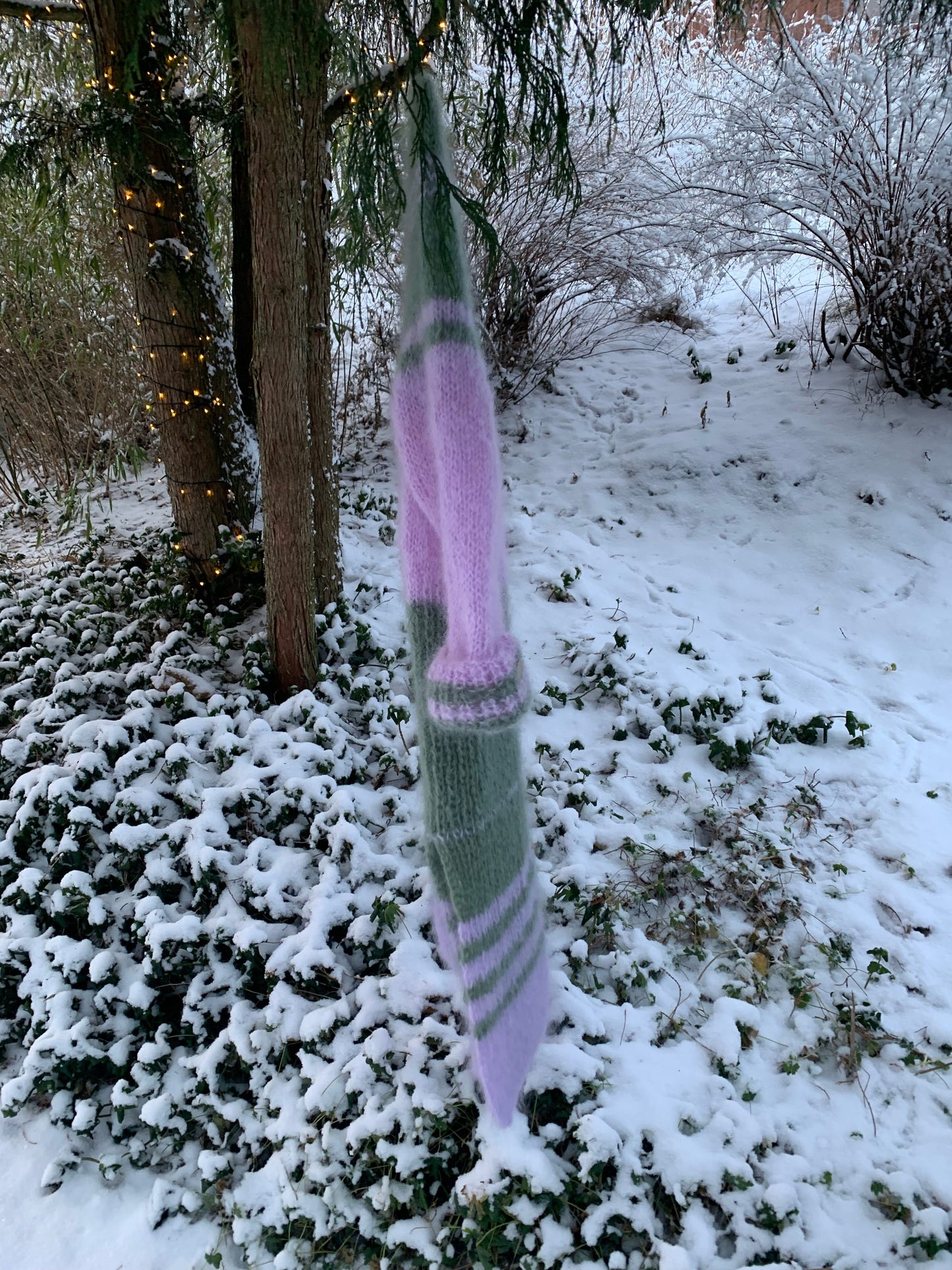 My Cosy Winter Dress | Strikkeoppskrift på lang mohairkjole