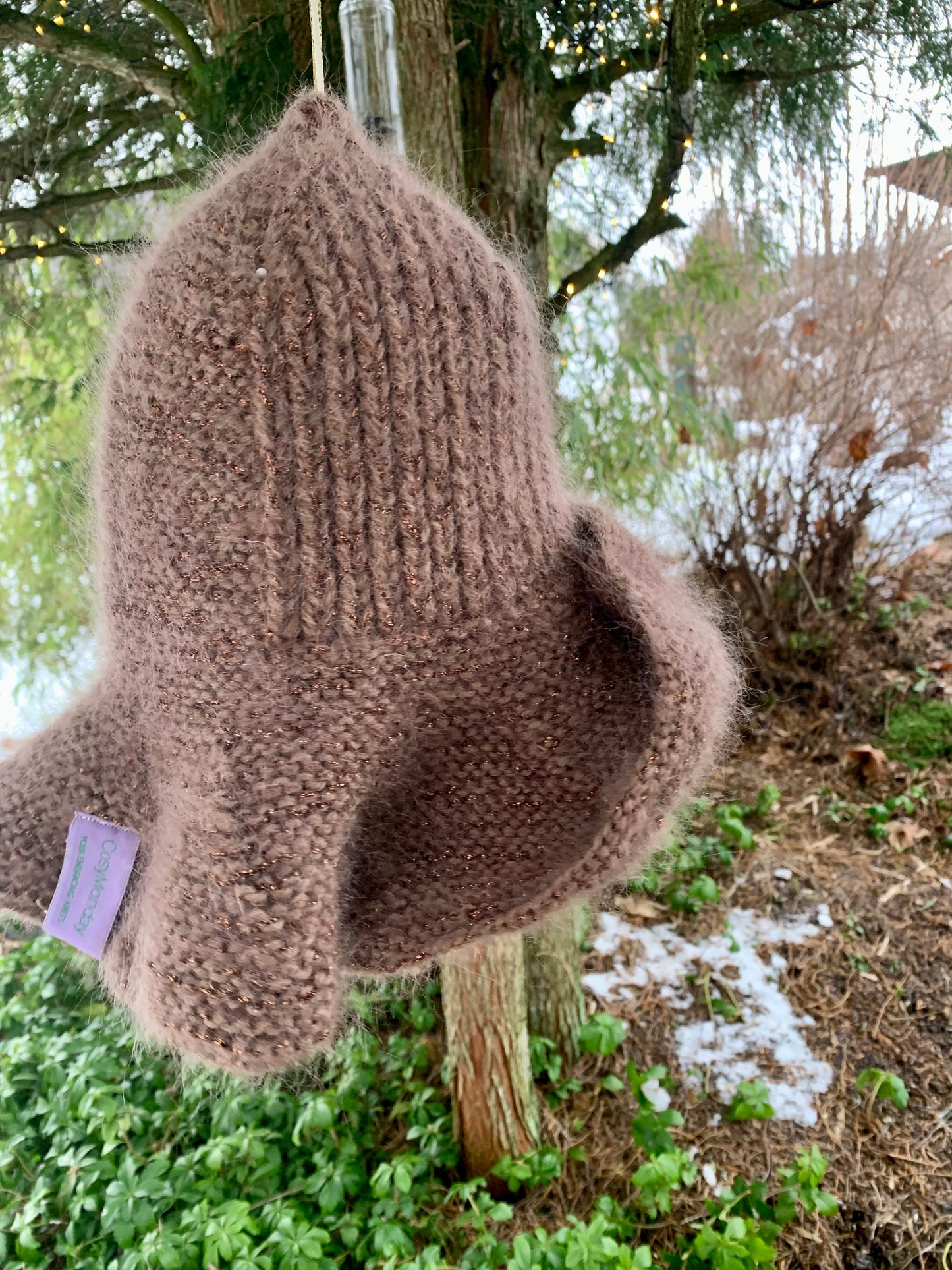 Anastasia - My Brown & Metalic Bohemian Hat  - Mønster - One Size