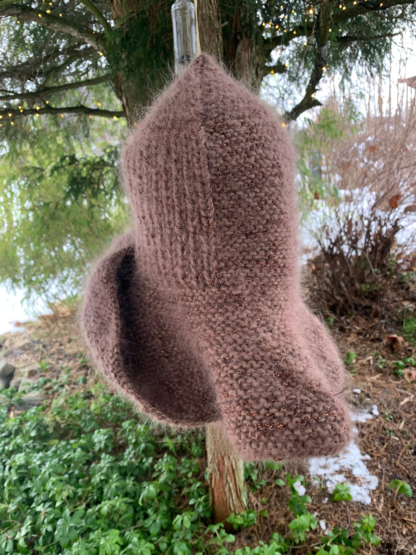 Anastasia - My Brown & Metalic Bohemian Hat  - Mønster - One Size