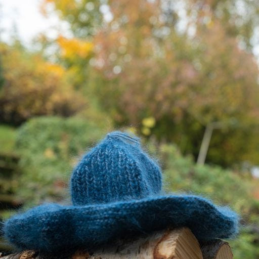 Blue - My Bohemian Blue Hat - Strikkeoppskrift - One Size