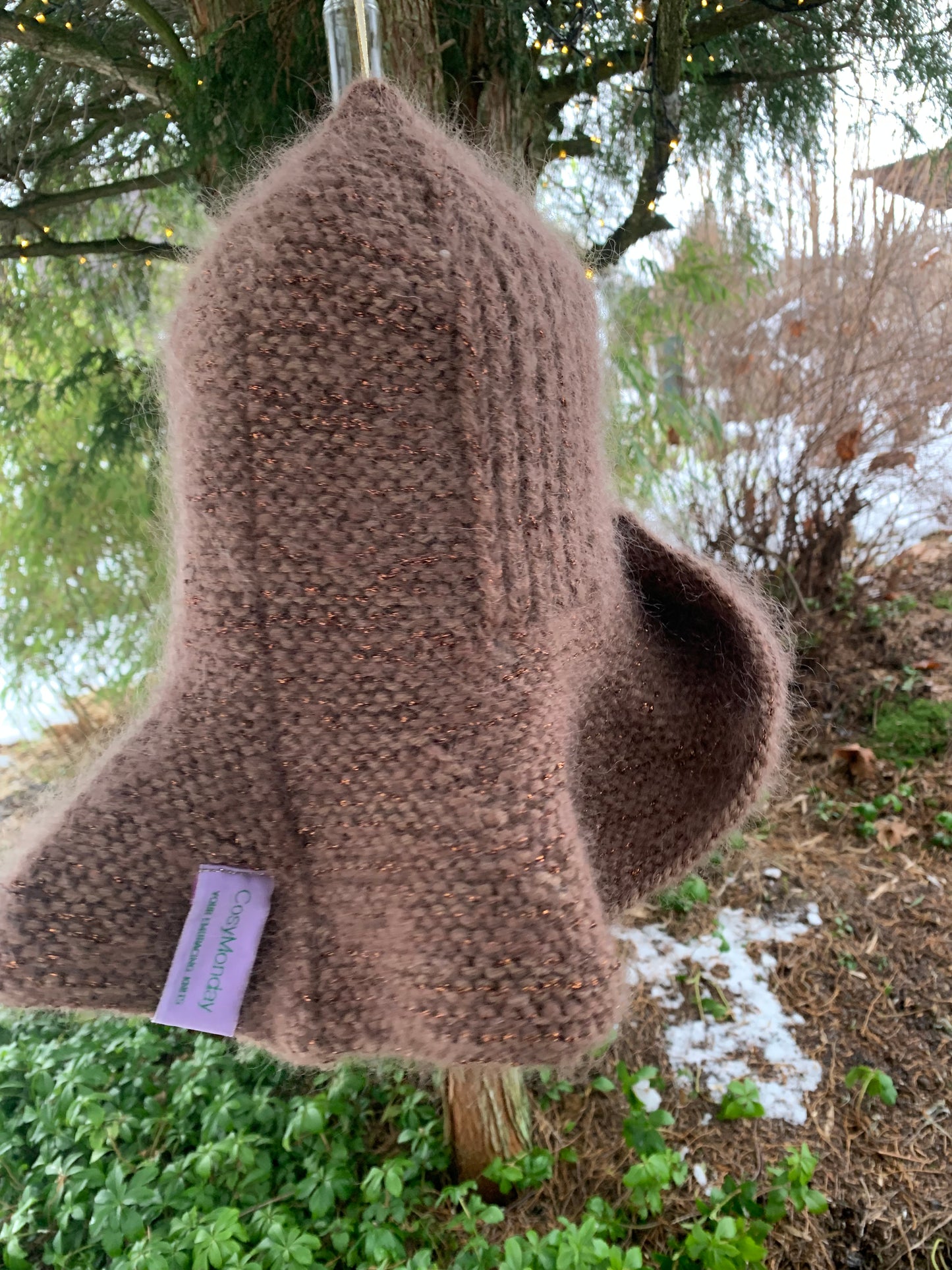 Anastasia - My Brown & Metalic Bohemian Hat  - Mønster - One Size