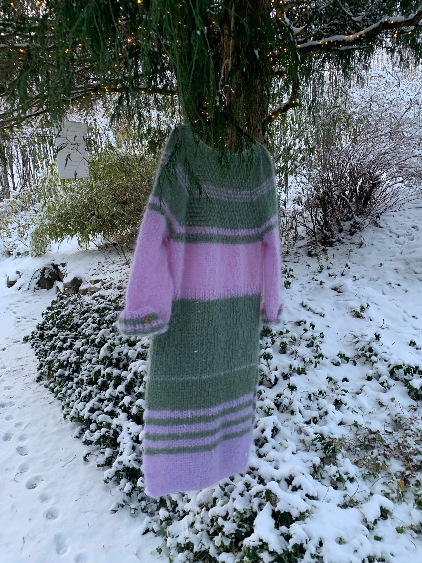 My Cosy Winter Dress | Strikkeoppskrift på lang mohairkjole