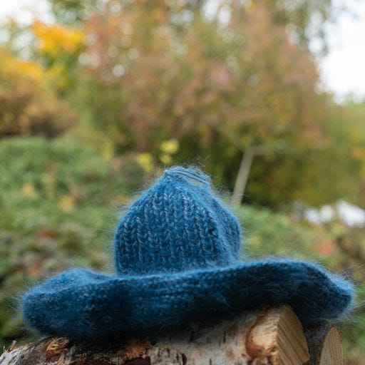 Blue - My Bohemian Blue Hat - Strikkeoppskrift - One Size