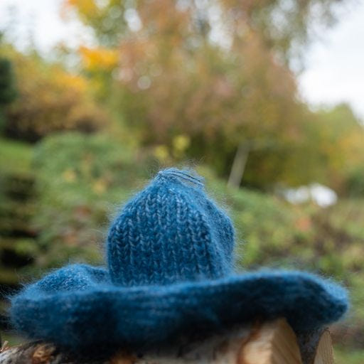 Blue - My Bohemian Blue Hat - Strikkeoppskrift - One Size